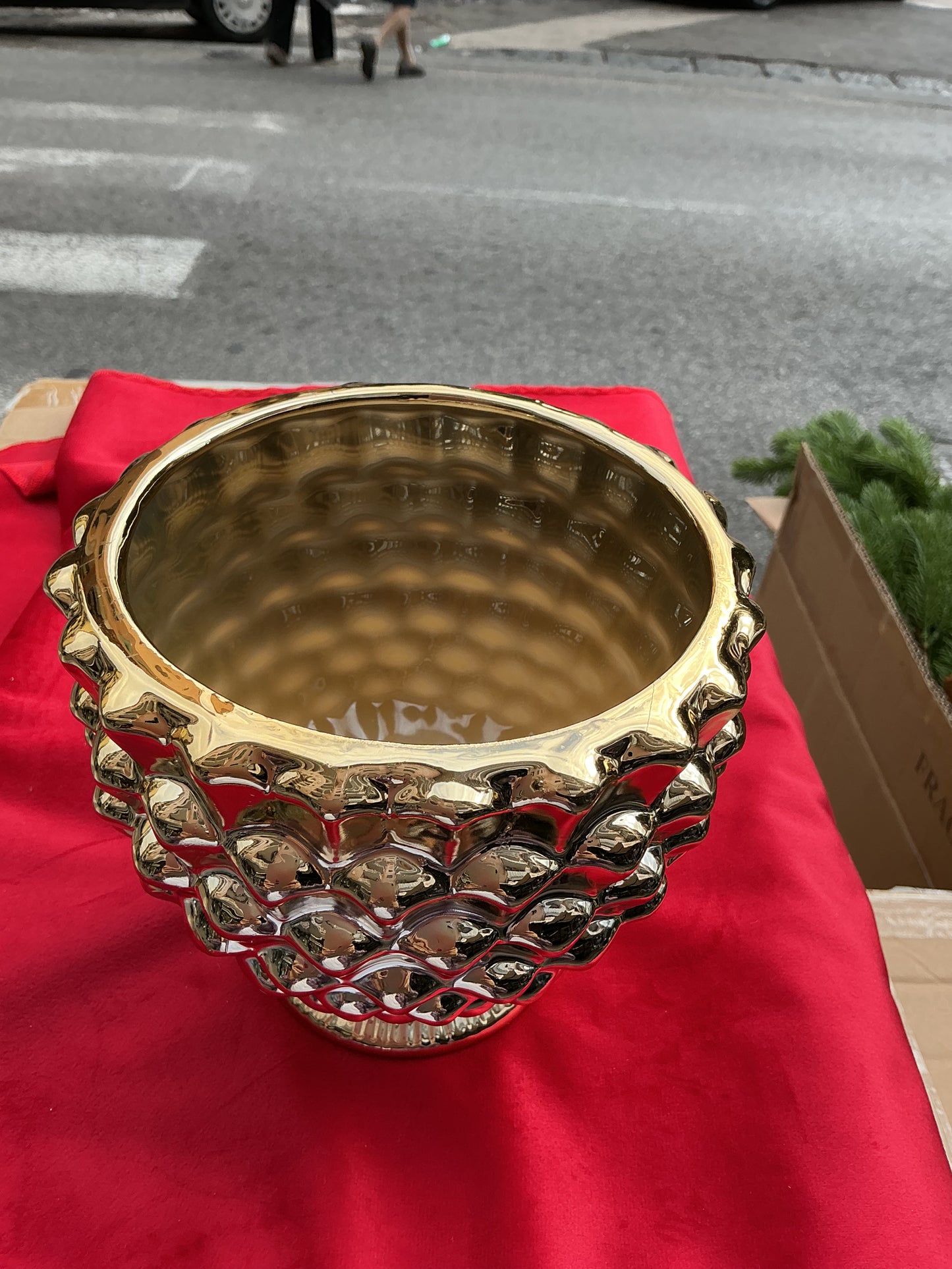 Vaso decorativo mezza pigna