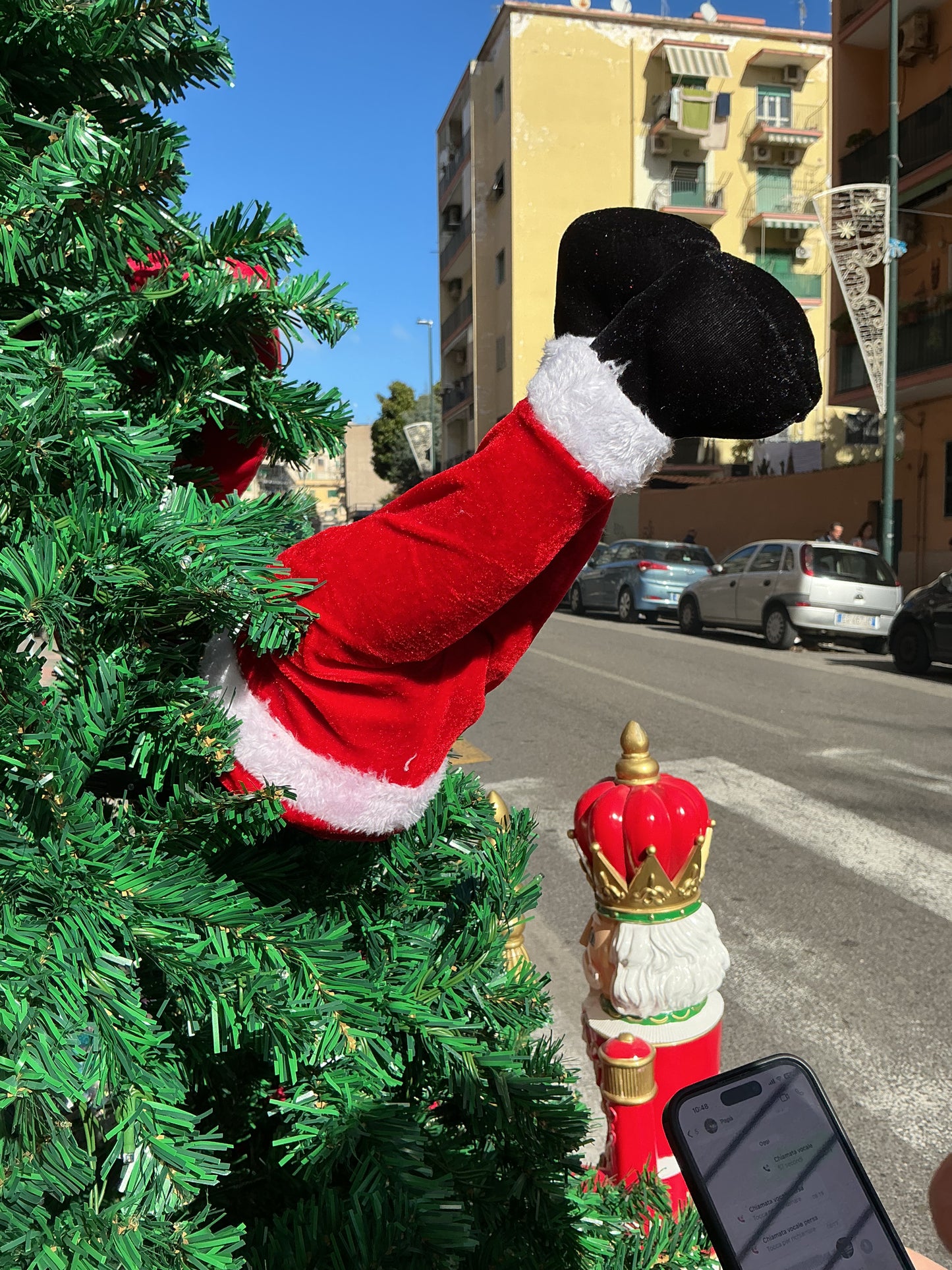 Gambe babbo Natale movimento