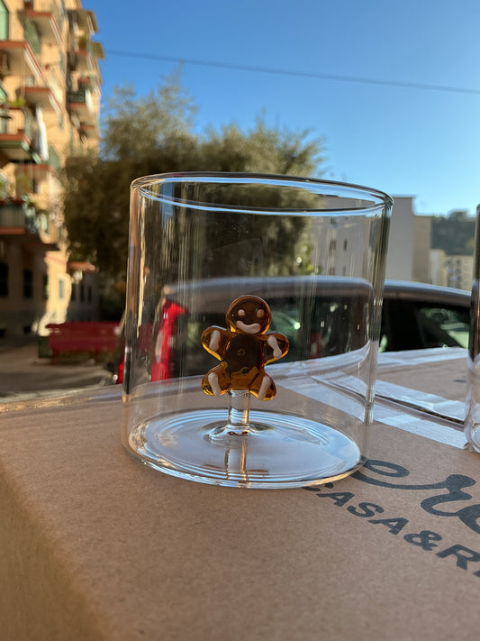 Set 6 bicchieri con elemento a rilievo