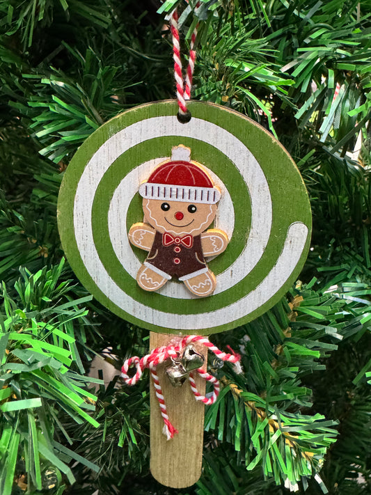 Pendente in legno lecca lecca