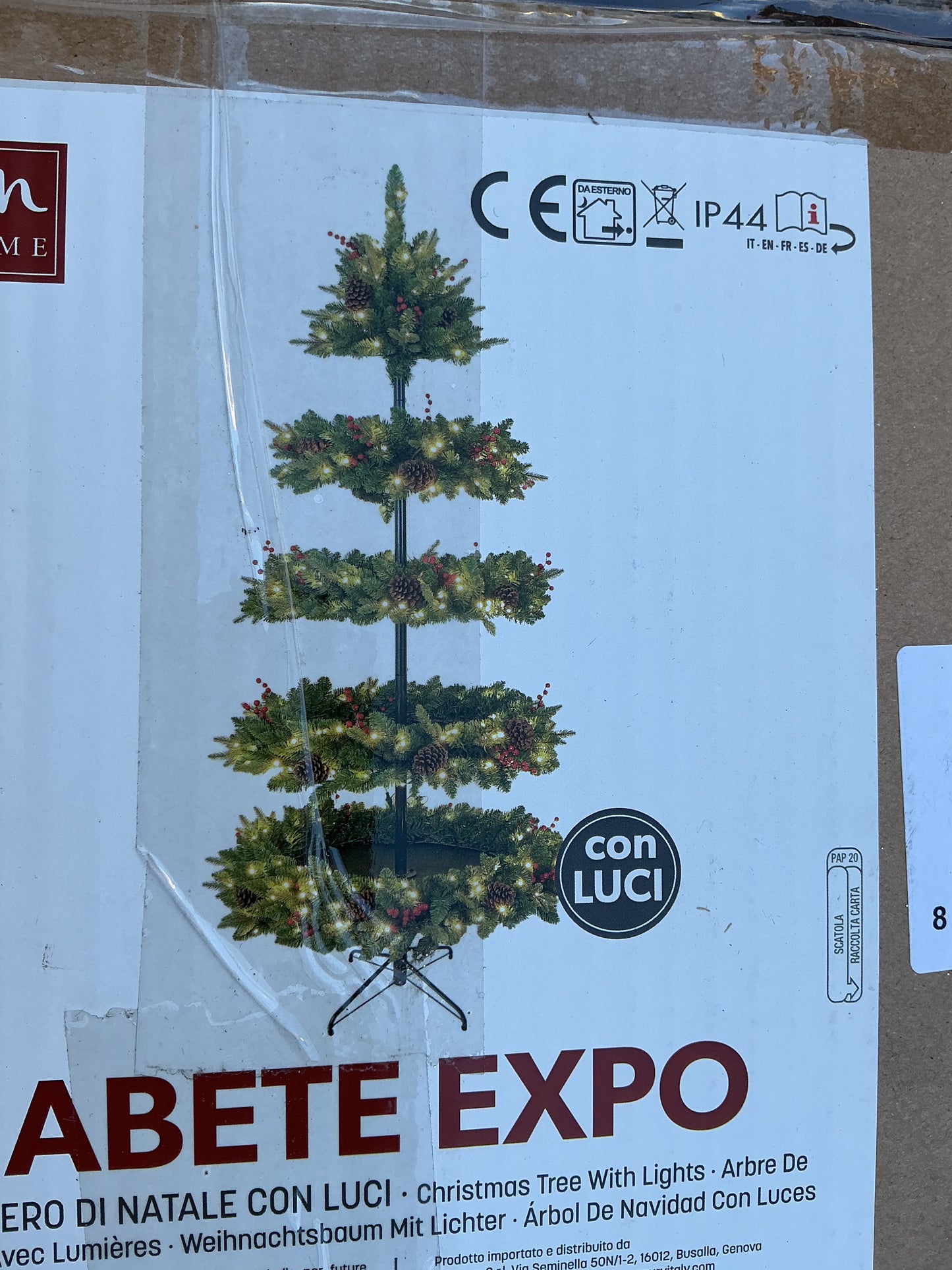 Albero decoro con luci