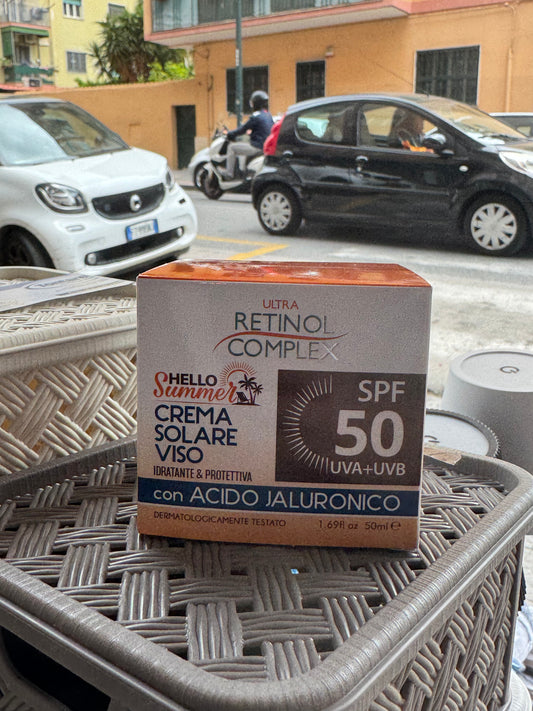 Crema solare viso 50+