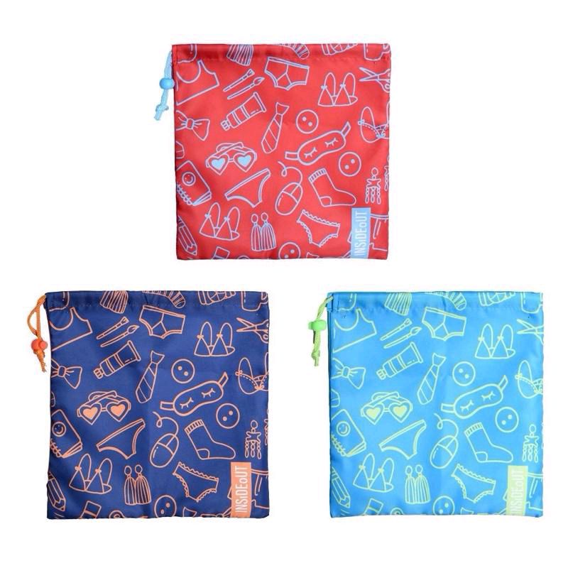 Set 3 sacchetti in tessuto