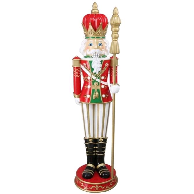 Soldato Reale in Resina per Ricoprire la Tua Casa con la Magia del Natale Decorazione Festiva per Interni e Esterni 32x31x123