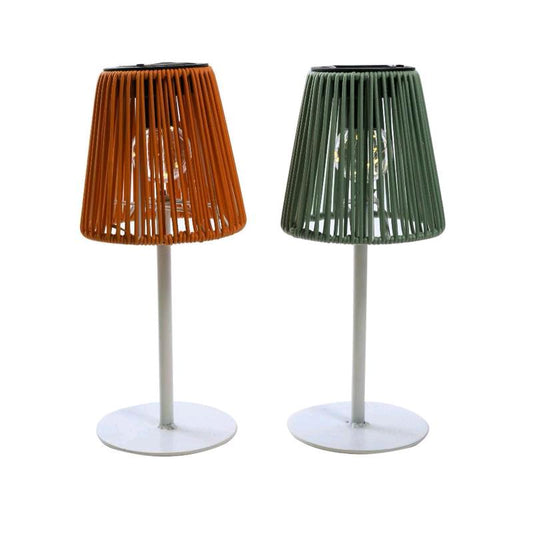 Lampada solare base in metallo h29 cm