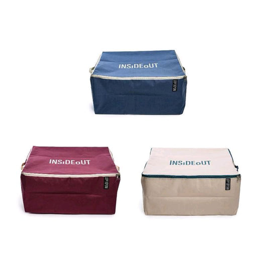 Set 3 contenitori biancheria sotto letto  anti acaro anti umidità anti muffa interno plastificato