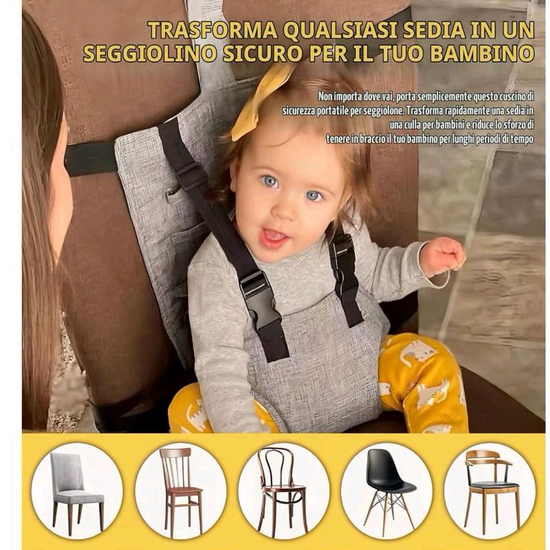 Riduttore  in tessuto  che puoi portare con te per tutti i tipi di sedia