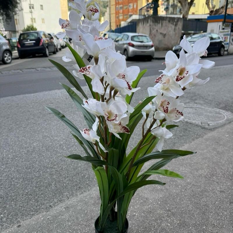 Pianta Orchidea fiori in tessuto110cm