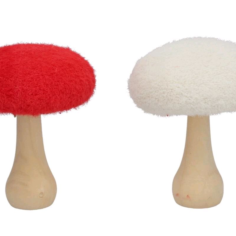 Coppia di funghi 10,5xh13 decorativi
