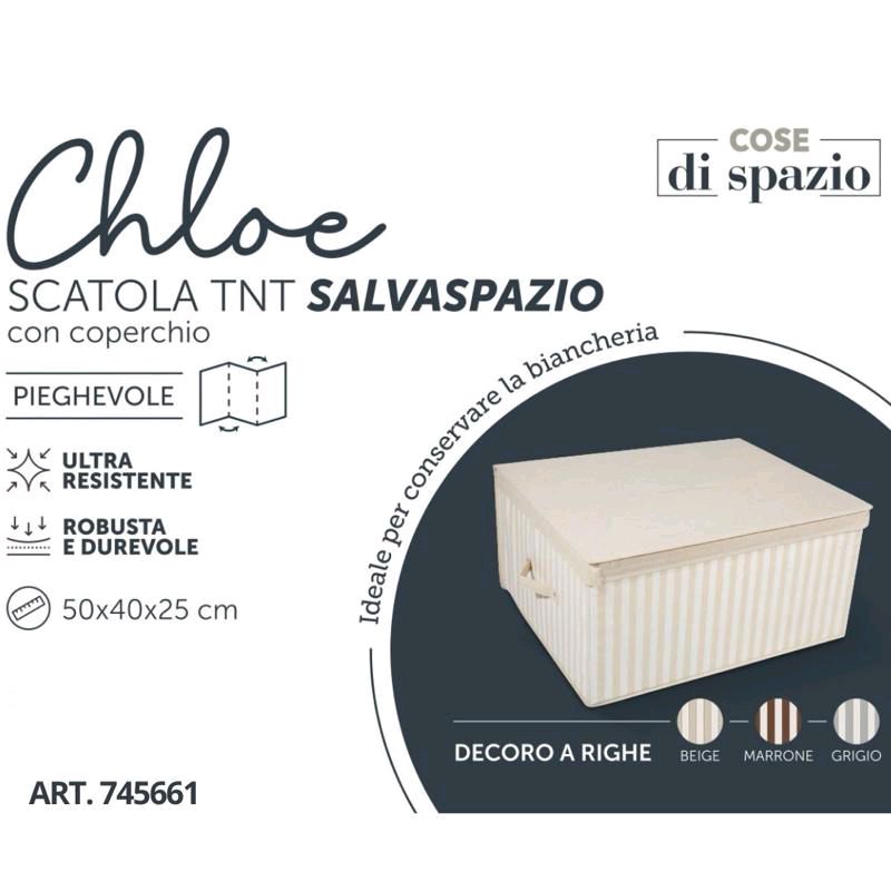 Chloe Scatola TNT Salvaspazio con Coperchio Pieghevole Ultra Resistente Robusta