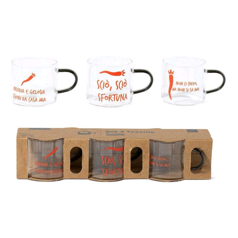 Set 6 tazzine in vetro borosilicato vanno anche in lavastoviglie