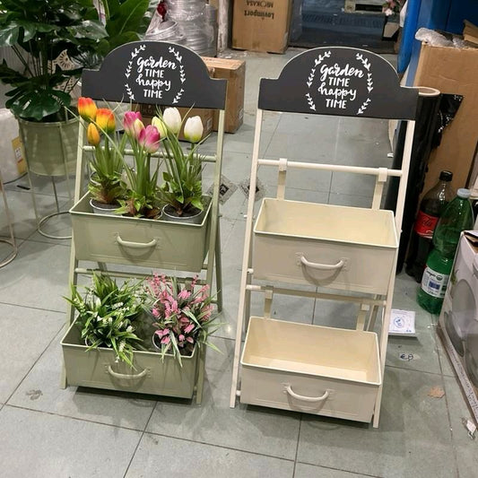 Fioriera in metallo 67 cm di altezza