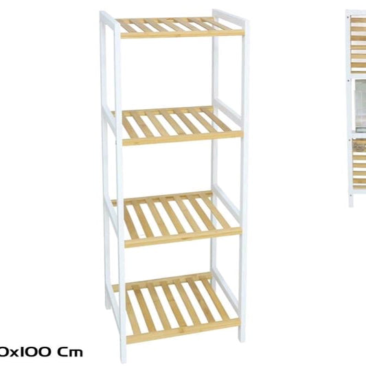 Mobiletto in legno e bambù