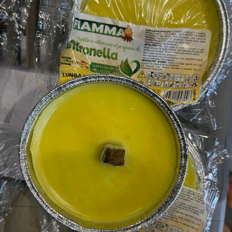 Set 10 citronella lunga durata 80 gr ognuna diametro 11