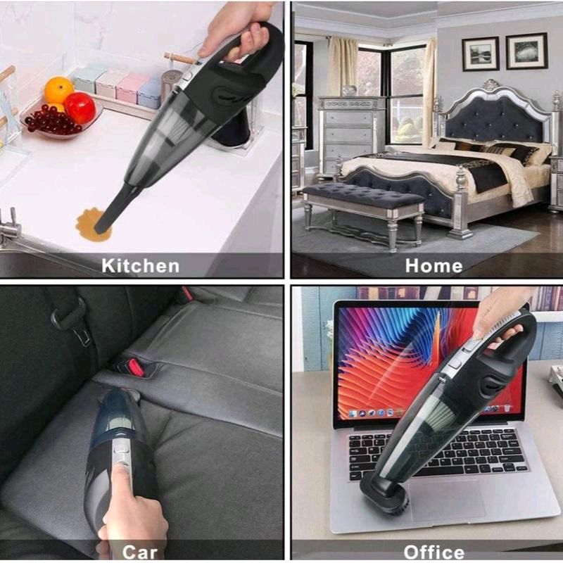 Aspirapolvere Senza Fili Auto Potente 120W 4.5k PA Umido e Secco 30 Minuti di Lavoro Aspirabriciole con Accessori Integrati