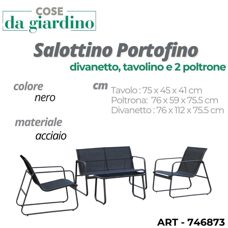 Salottino in ferro set da 4 divanetti +2 poltrone +tavolino con vetro