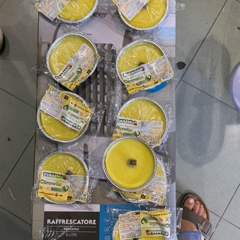 Set 10 citronella lunga durata 80 gr ognuna diametro 11