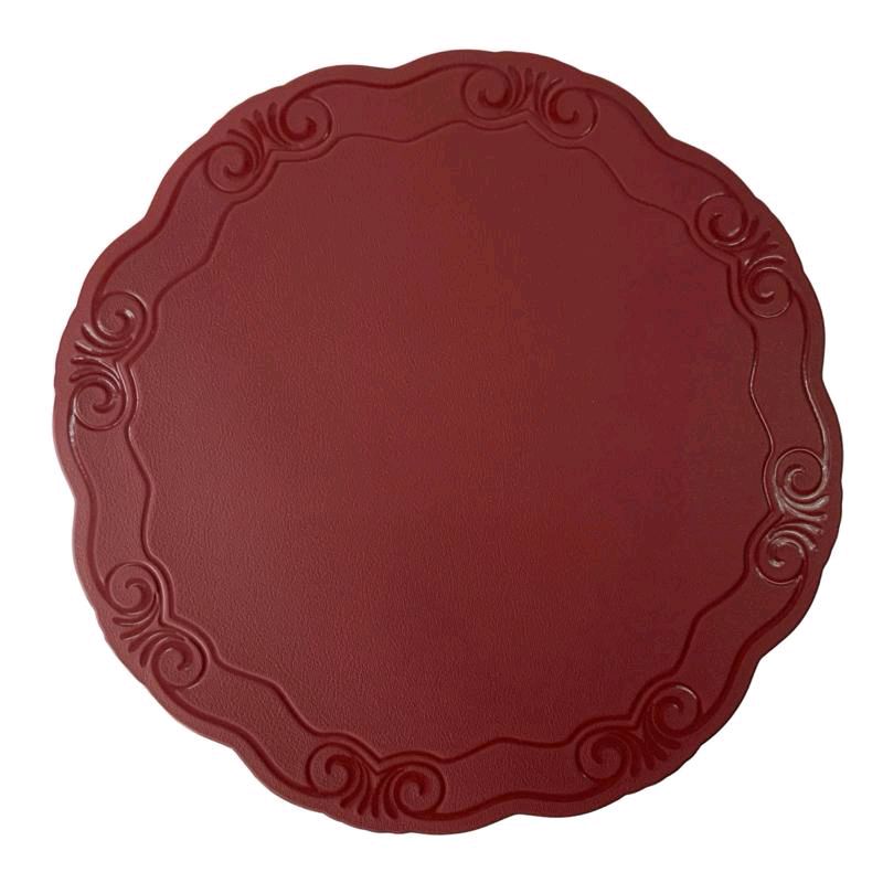 Set 6 Sottopiatti in pvc diametro 38 cm in 3 colorazioni
