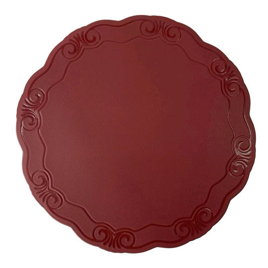 Set 6 Sottopiatti in pvc diametro 38 cm in 3 colorazioni