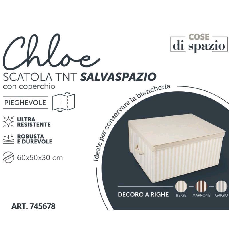 Chloe Scatola TNT Salvaspazio con Coperchio Pieghevole Ultra Resistente Robusta