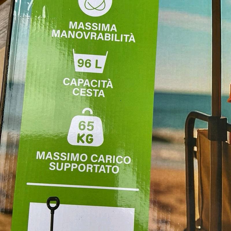Carrello portatutto portata fino a 65 kg
