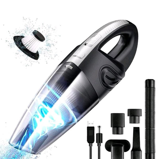 Aspirapolvere Senza Fili Auto Potente 120W 4.5k PA Umido e Secco 30 Minuti di Lavoro Aspirabriciole con Accessori Integrati