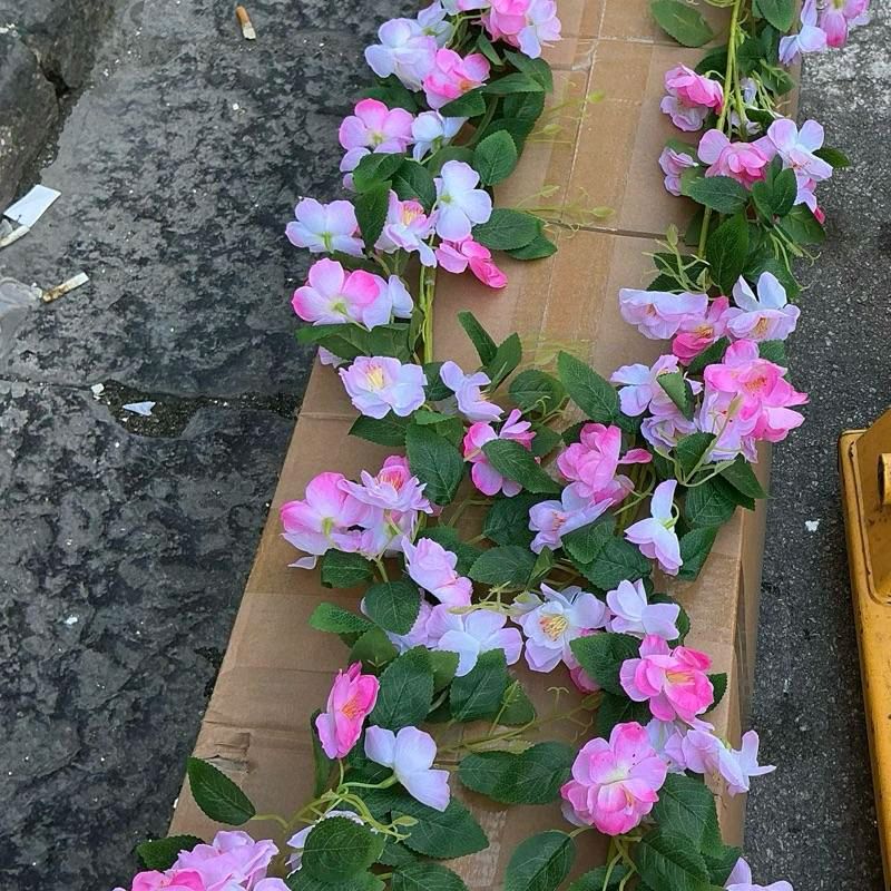 Set da 2 rami di fiori di pesco rampicanti da 2 metri ogni ogni per decorare i tuoi interni ma anche esterni