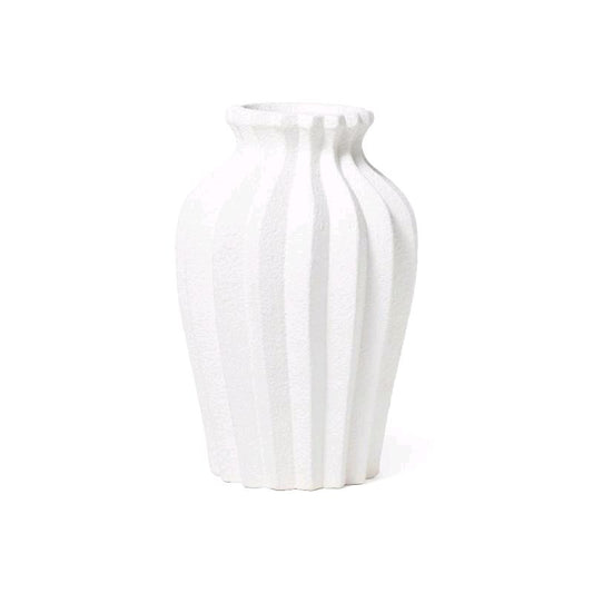 Vaso bianco in terracotta  in 2 versioni