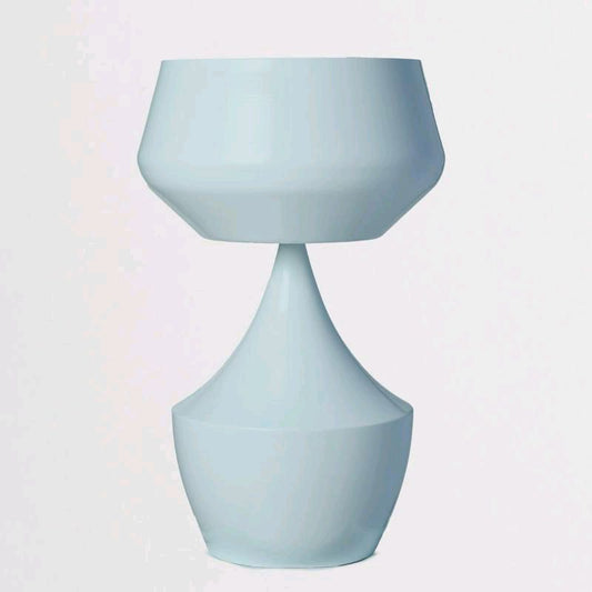 Vaso coppa con piede 44 cm in metallo
