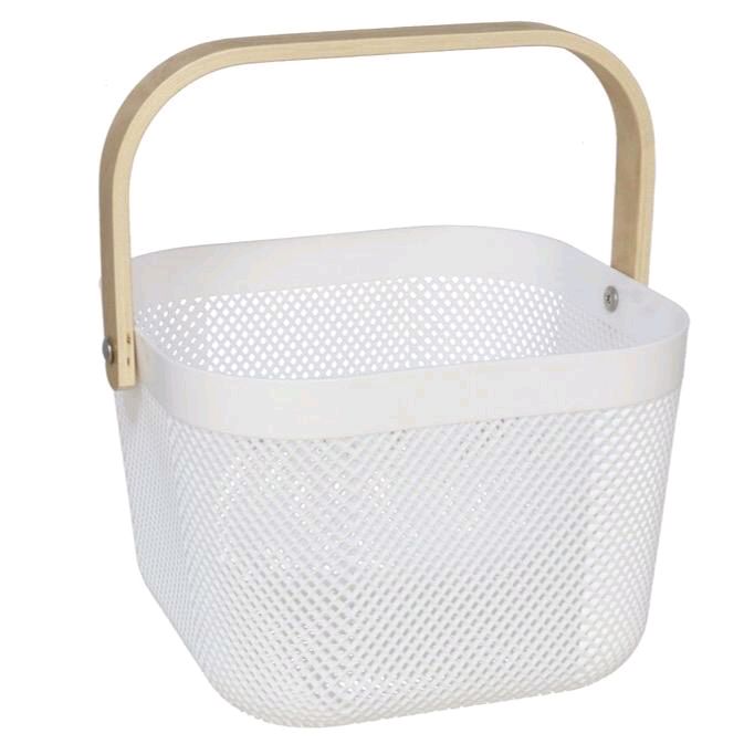 Cesta multiuso con manico in bambù