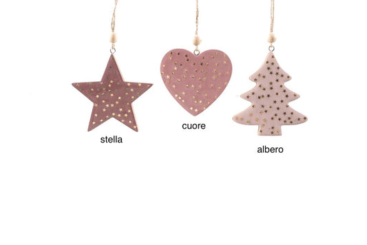 Pendente legno rosa